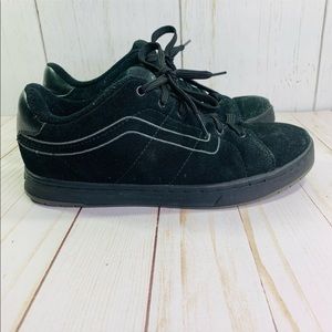 Vintage Vans cantonia womens 8 Skateboarding Shoes Black Suede